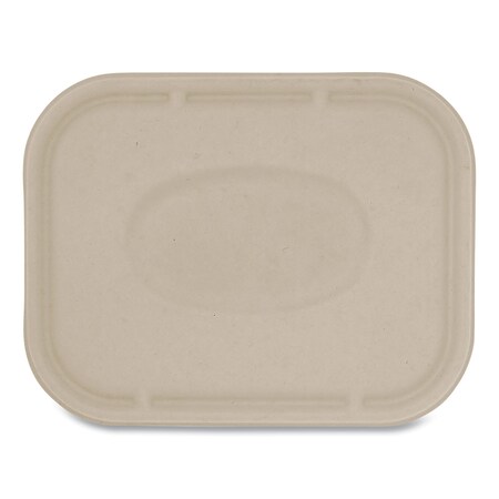 World Centric Fiber Lids for Fiber Containers, 7.8 x 10.1 x 0.5, Natural, PK400 TRLSC10LF
